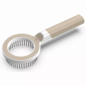 360 Degree and Multi-Directional Modern Grooming Pet Rake Comb, Brown